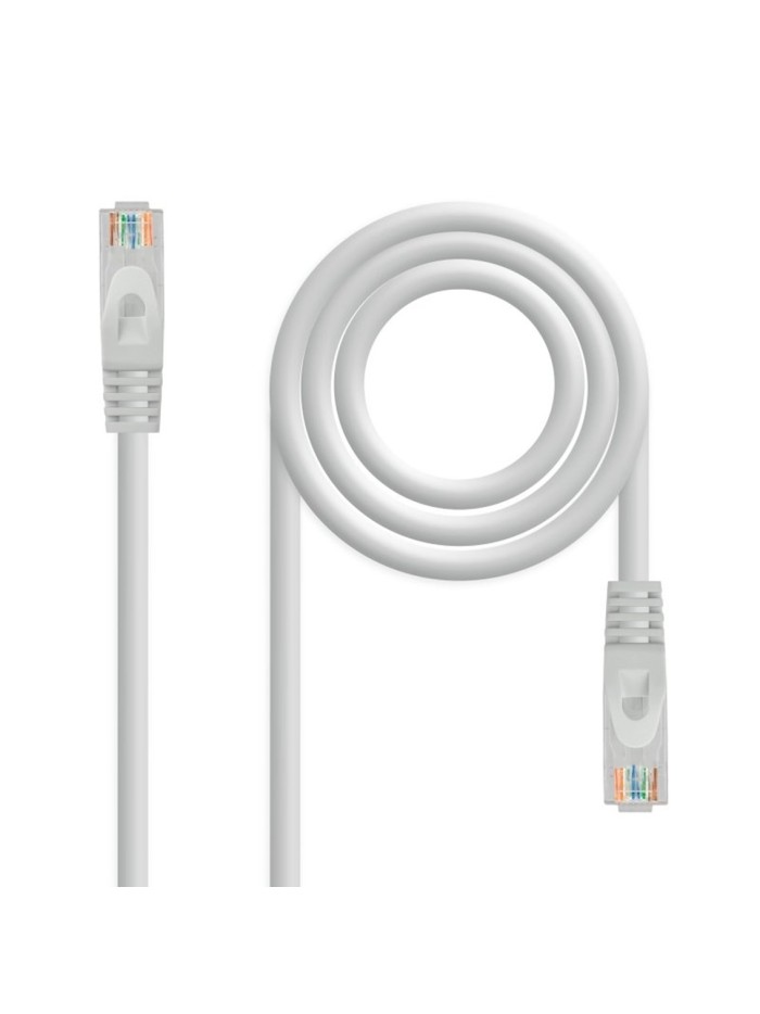 Latiguillo cable red lszh - utp cat.6a rj45 nanocable 1m gris Latiguillo cable red lszh - utp cat.6a rj45 nanocable 1m gris