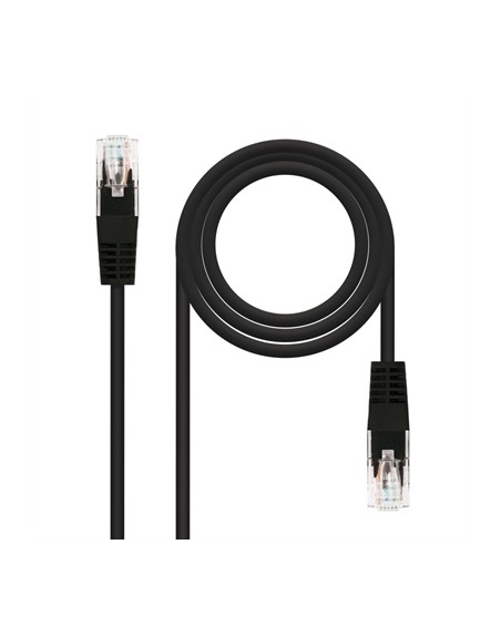 Latiguillo cable red utp cat.5e rj45 nanocable 1m negro