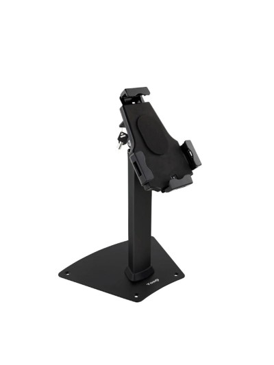 Soporte sobremesa tooq para tablet + antirrobo negro
