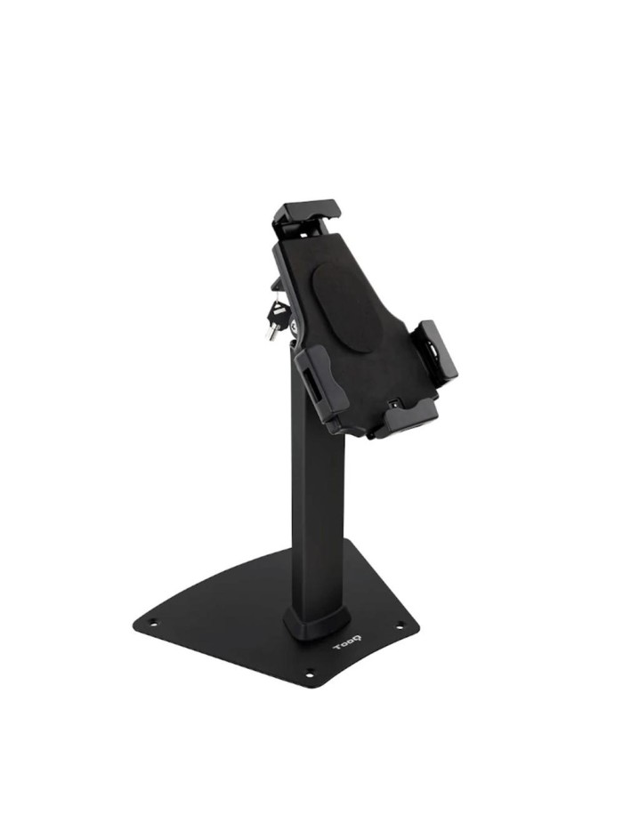 Soporte sobremesa tooq para tablet + antirrobo negro Soporte sobremesa tooq para tablet + antirrobo negro