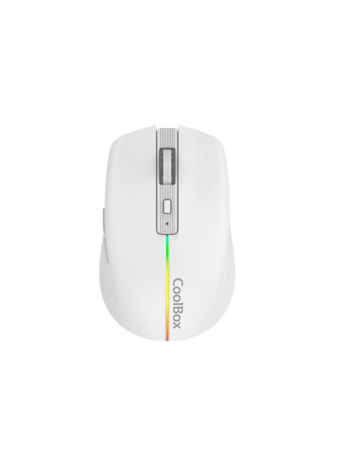 Mouse raton coolbox gaming w01 blanco 1600 dpi inalambrico recargable Mouse raton coolbox gaming w01 blanco 1600 dpi inalambrico recargable