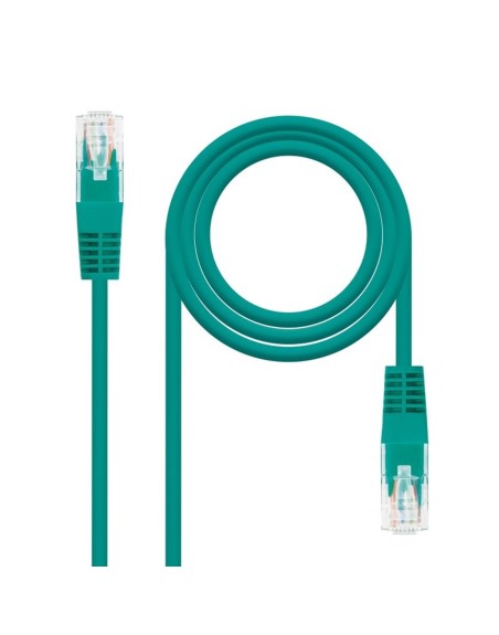Latiguillo cable red utp cat.6 rj45 nanocable 1m verde