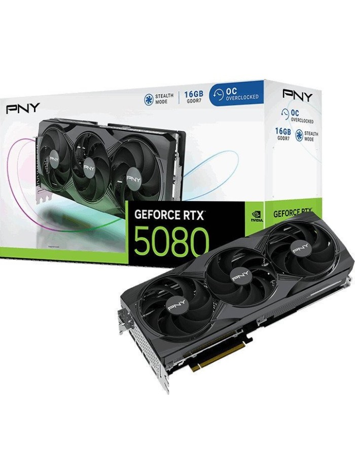 Tarjeta grafica pny geforce rtx 5080 oc 16gb ddr7 3xdp Tarjeta grafica pny geforce rtx 5080 oc 16gb ddr7 3xdp