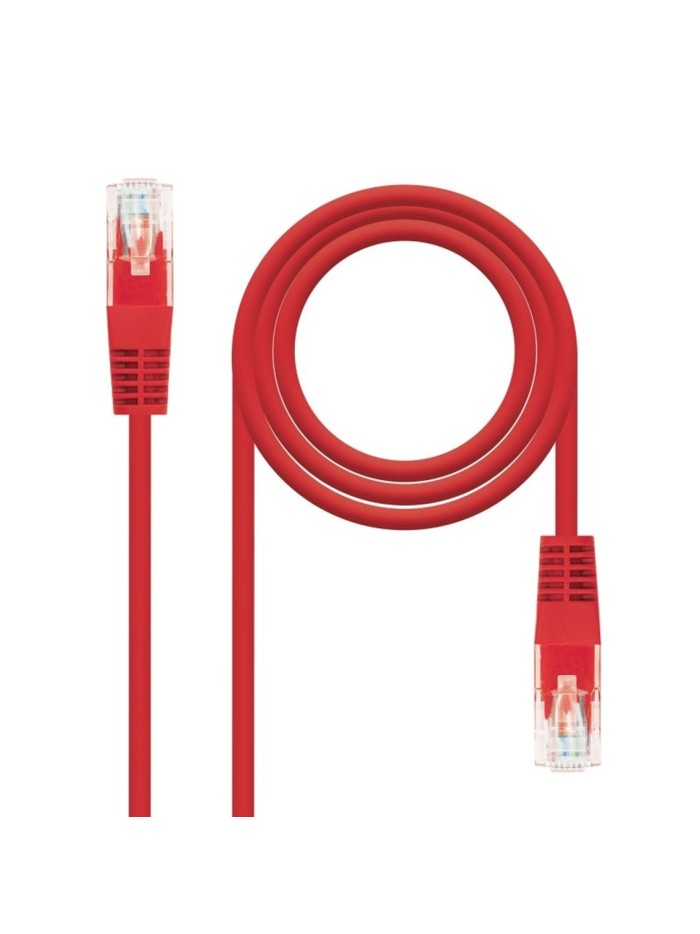 Latiguillo cable red utp cat.6 rj45 nanocable 1m rojo Latiguillo cable red utp cat.6 rj45 nanocable 1m rojo