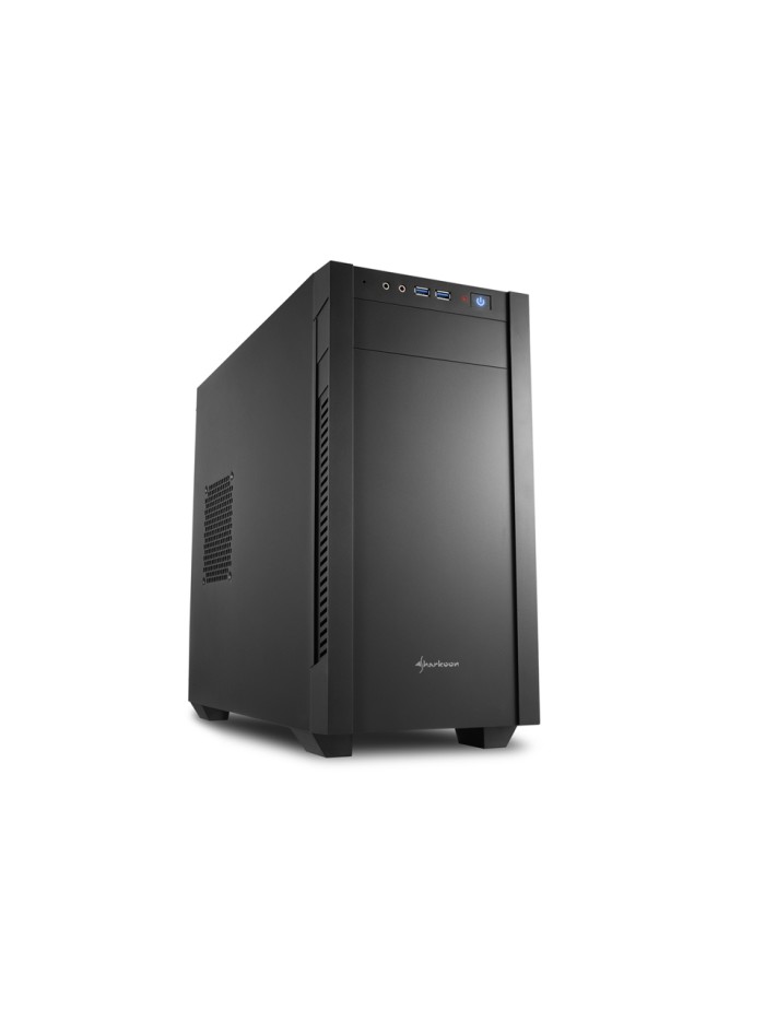 Caja sharkoon s1000 matx 2xusb 3.0 sin fuente negra Caja sharkoon s1000 matx 2xusb 3.0 sin fuente negra