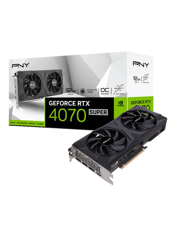 Tarjeta grafica pny geforce rtx 4070 super 12gb gddr6x verto 3xdp 1.4a hdmi 2.1 oc Tarjeta grafica pny geforce rtx 4070 super 12gb gddr6x verto 3xdp 1.4a hdmi 2.1 oc