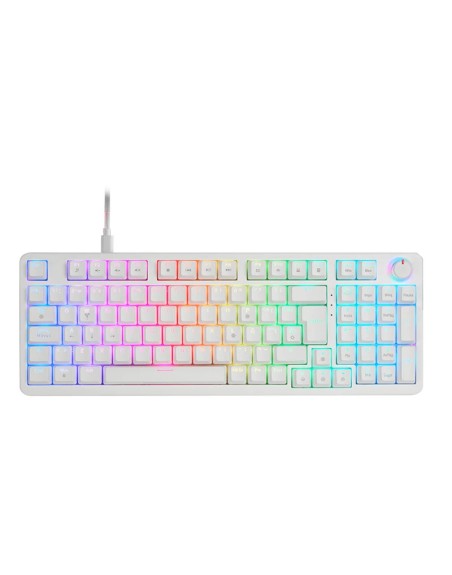 Teclado mars gaming mkprowbes blueswitch rgb blanco