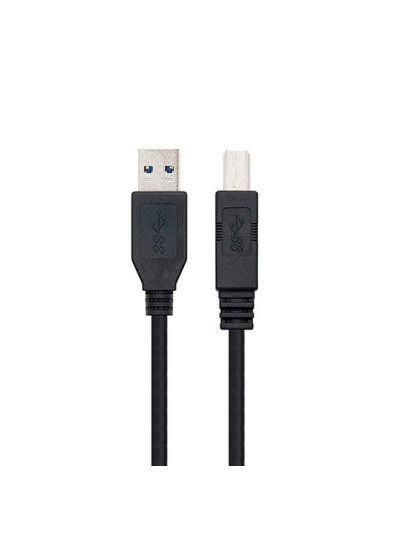 Cable usb tipo a 3.0 a usb tipo b 3.0 nanocable 2m negro macho - macho