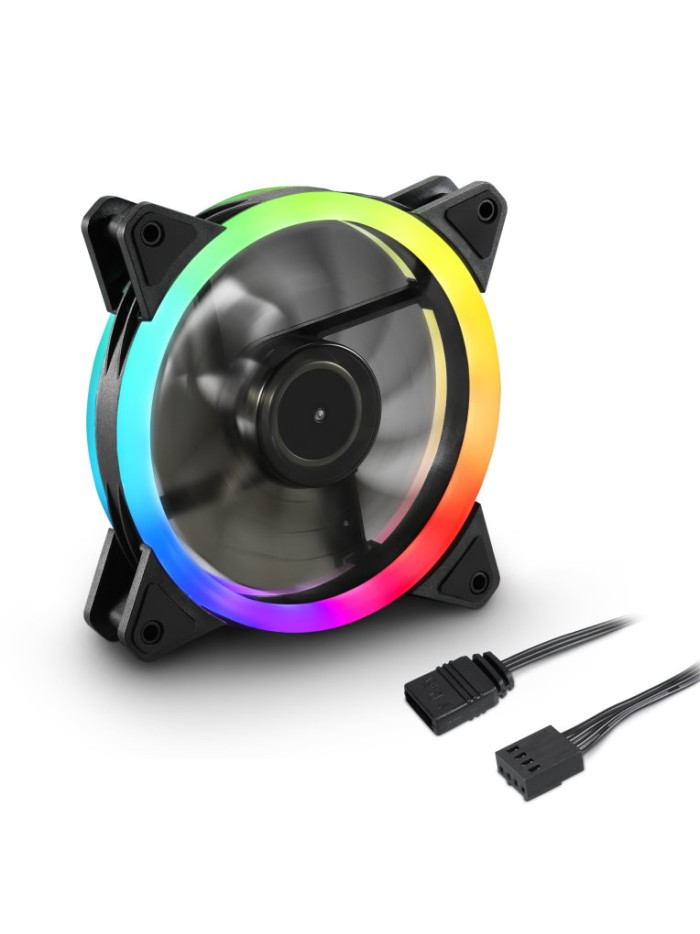 Ventilador caja sharkoon shark blades fan 120x120x 25 -5 mm pwm rgb Ventilador caja sharkoon shark blades fan 120x120x 25 -5 mm pwm rgb