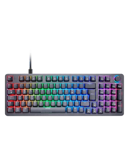 Teclado mars gaming mkproyes silent switch rgb negro