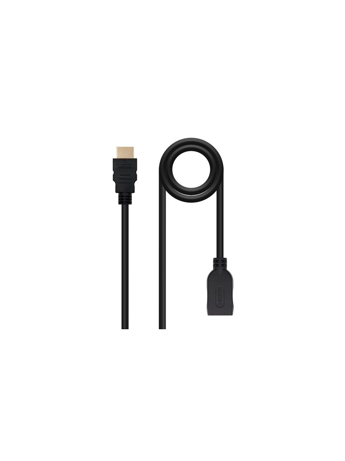 Cable hdmi 2.0 nanocable 3m - macho - hembra - negro Cable hdmi 2.0 nanocable 3m - macho - hembra - negro