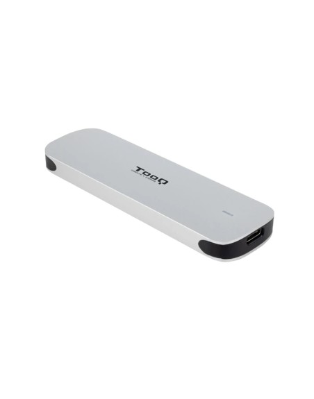 Carcasa disco duro tooq tqe - 2202s para ssd m.2 usb tipo c plata