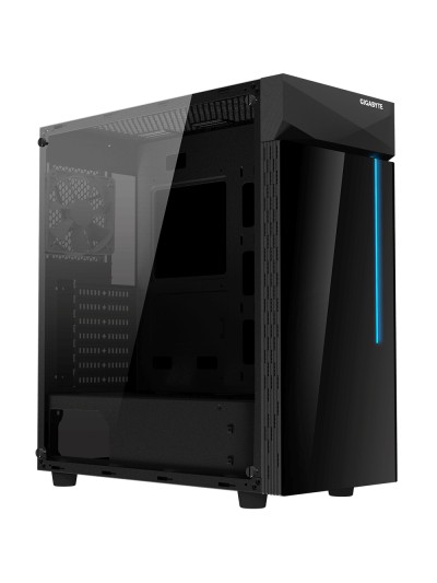 Caja gaming gigabyte c200g atx 2xusb3.0 1xusbc rgb s - f negro