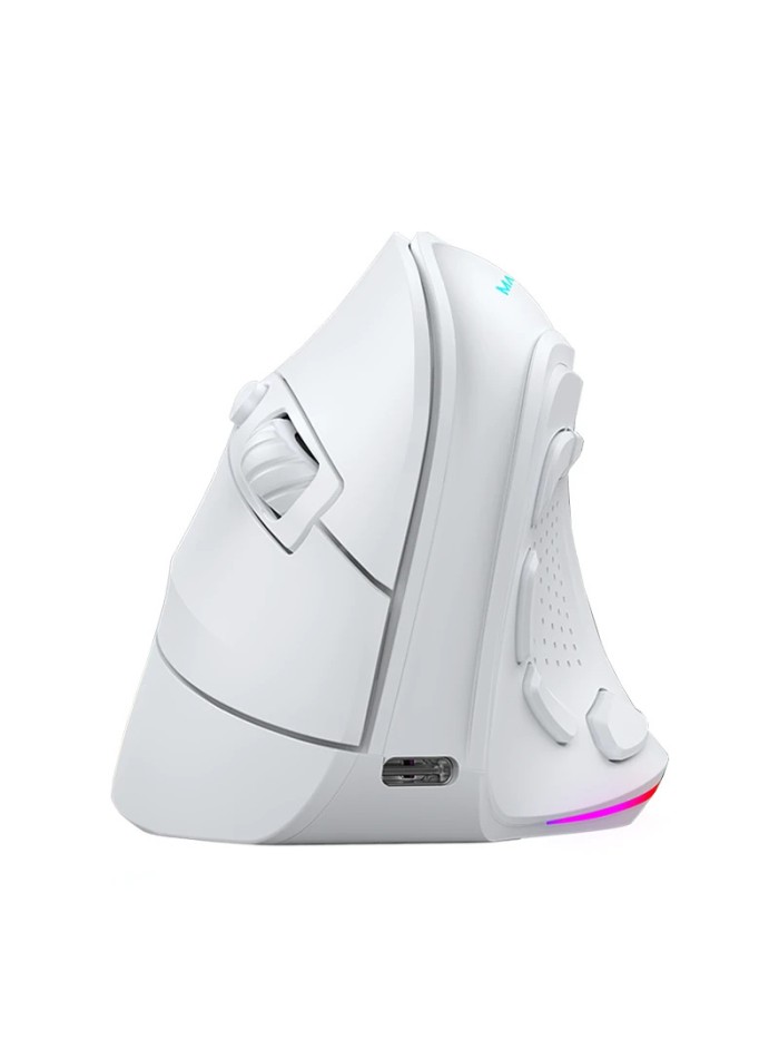 Mouse raton mars gaming ergonomico vertical.rgb inalambrico tri - mode blanco Mouse raton mars gaming ergonomico vertical.rgb inalambrico tri - mode blanco