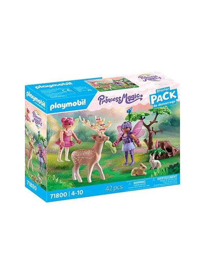 Playmobil - starter pack hadas con animales del bosque