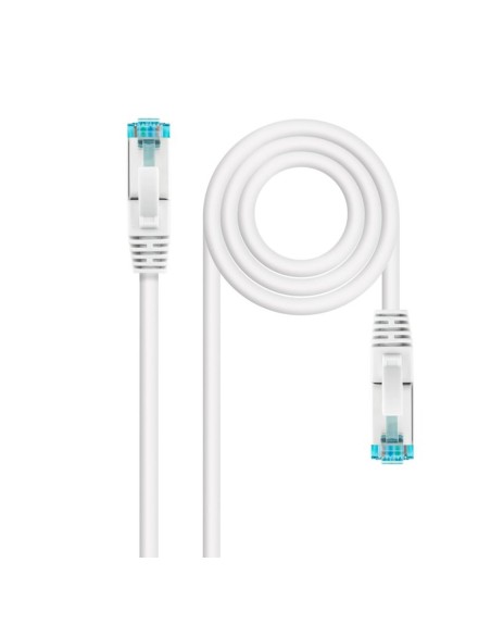 Latiguillo cable red lszh - sftp cat.7 rj45 nanocable 0.25m blanco
