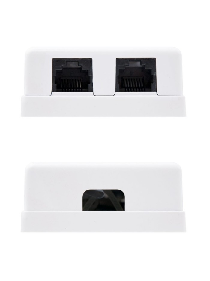 Roseta nanocable 2 tomas cat.6 utp rj45 Roseta nanocable 2 tomas cat.6 utp rj45