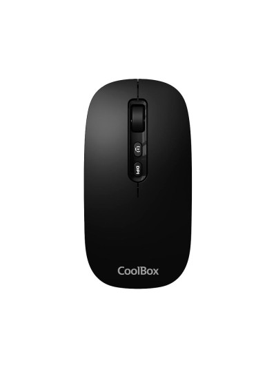 Mouse raton coolbox ia w02 negro 1600 dpi inalambrico rf+bt