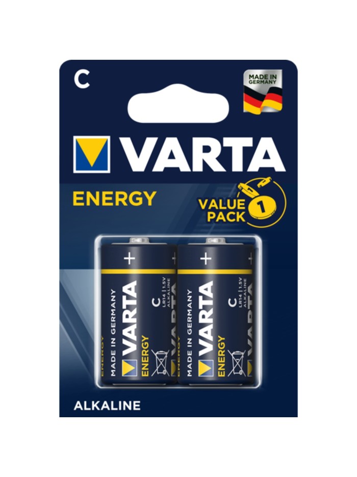 Blister pilas varta alcalinas energy lr14 c - 2 pilas Blister pilas varta alcalinas energy lr14 c - 2 pilas