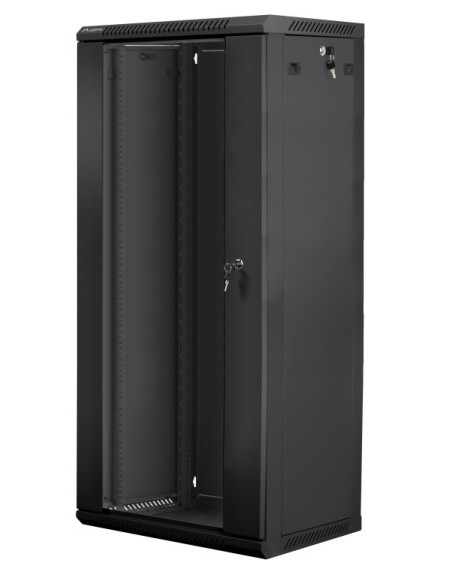 Armario rack lanberg 27u 600 x 450 19 pulgadas carga maxima 60kg negro