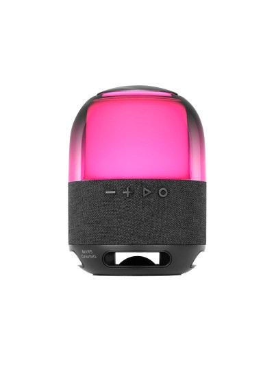 Altavoz bluetooth portable mars gaming msflow negro 15w deepbass bt microsd rgb 360 bat 6h