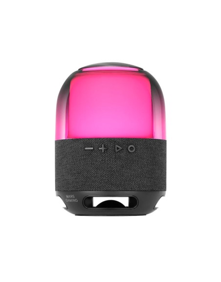 Altavoz bluetooth portable mars gaming msflow negro 15w deepbass bt microsd rgb 360 bat 6h