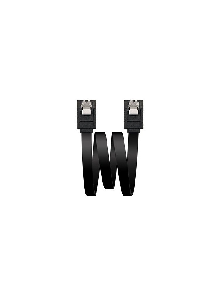 Cable datos sata iii nanocable 0.5m negro anclajes - 10.18.1001 - bk Cable datos sata iii nanocable 0.5m negro anclajes - 10.18.1001 - bk