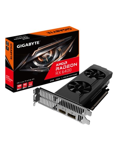 Tarjeta grafica gigabyte radeon rx 6400 d6 lp 4gb ddr6