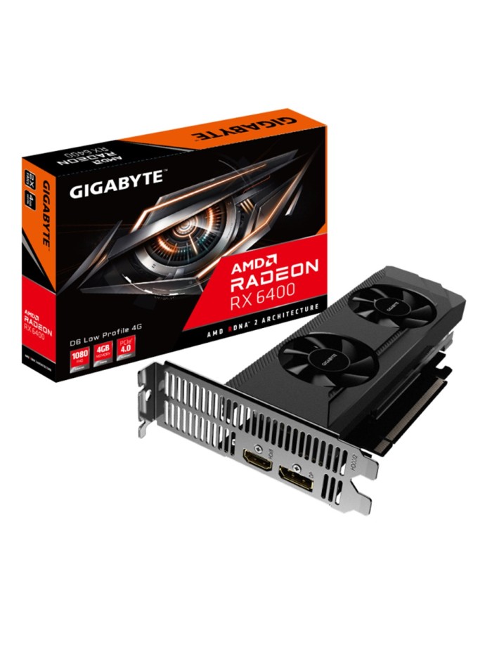 Tarjeta grafica gigabyte radeon rx 6400 d6 lp 4gb ddr6 Tarjeta grafica gigabyte radeon rx 6400 d6 lp 4gb ddr6