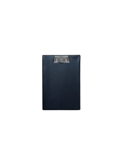 Portanotas maul din a5 carton plastificado pvc con pinza color negro
