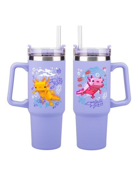 Vaso termo con pajita paladone minecraft
