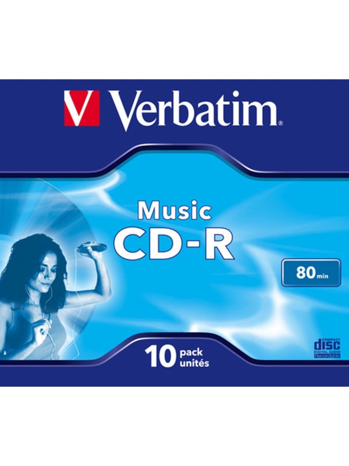 Verbatim cd - r 700mb 16x tarrina 10 unidades audio Verbatim cd - r 700mb 16x tarrina 10 unidades audio
