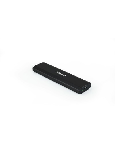 Caja externa tooq tqe - 2223b para ssd m.2 usb tipo c negro