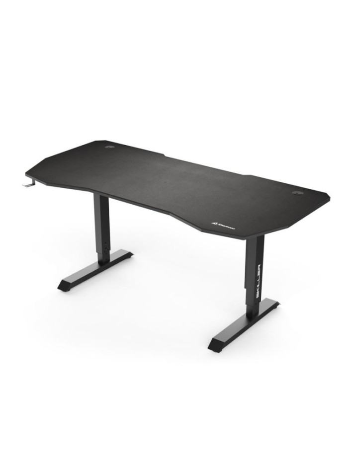 Mesa gaming sharkoon skiller sgd20 + alfombilla integrada negra Mesa gaming sharkoon skiller sgd20 + alfombilla integrada negra