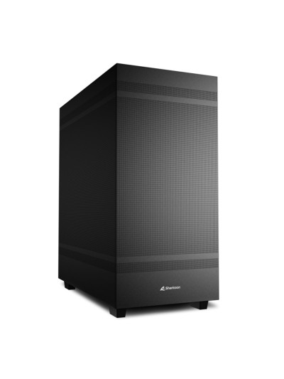 Caja ordenador gaming sharkoon rebel c50 atx 2 x usb 3.2 1 x usb tipo c sin fuente negro