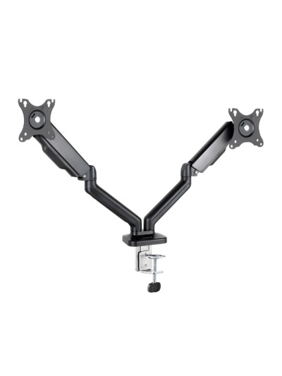 Soporte mesa tooq 2 brazos hasta 32 pulgadas 100x100 max 9kg