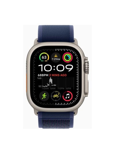 Smartwatch apple watch ultra 2 gps + cell 49mm natural titanium case blue loop trail s - m