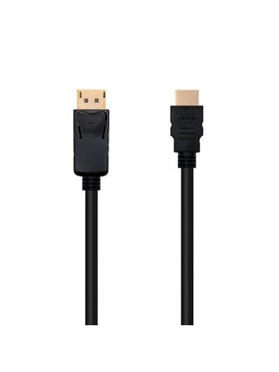 Cable displayport - m a hdmi - m 3m nanocable negro 4kx2k - 3m - conectores oro