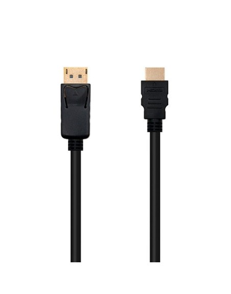Cable displayport - m a hdmi - m 3m nanocable negro 4kx2k - 3m - conectores oro