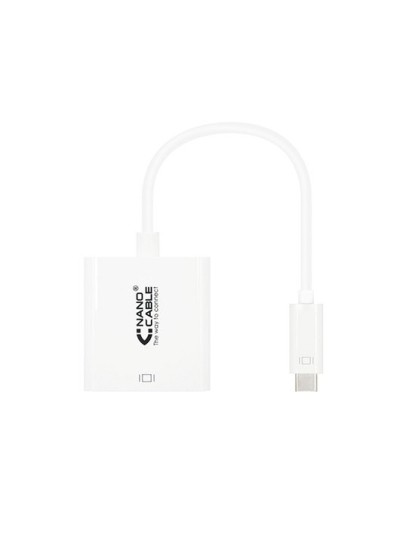 Conversor usb tipo c a hdmi nanocable 4k 15cm - macho - hembra