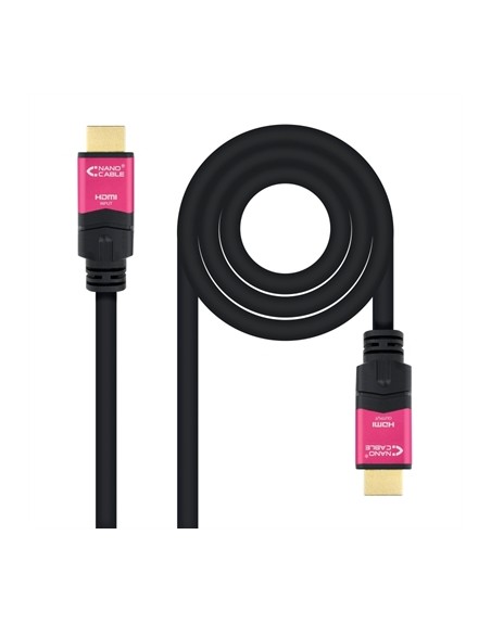 Cable hdmi 2.0 nanocable 4k 25m - macho - macho - negro