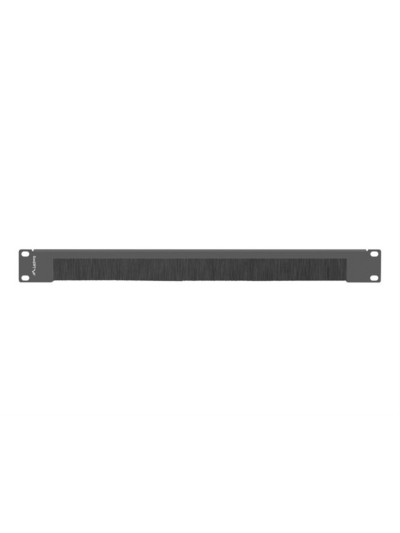 Panel pasacables con cepillo lanberg 1u negro