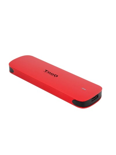 Carcasa disco duro tooq tqe - 2201r para ssd m.2 usb tipo c roja