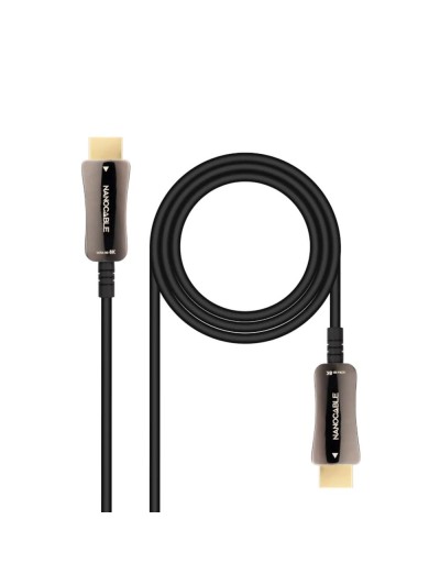 Cable hdmi 8k nanocable 10m - macho - macho fibra optica