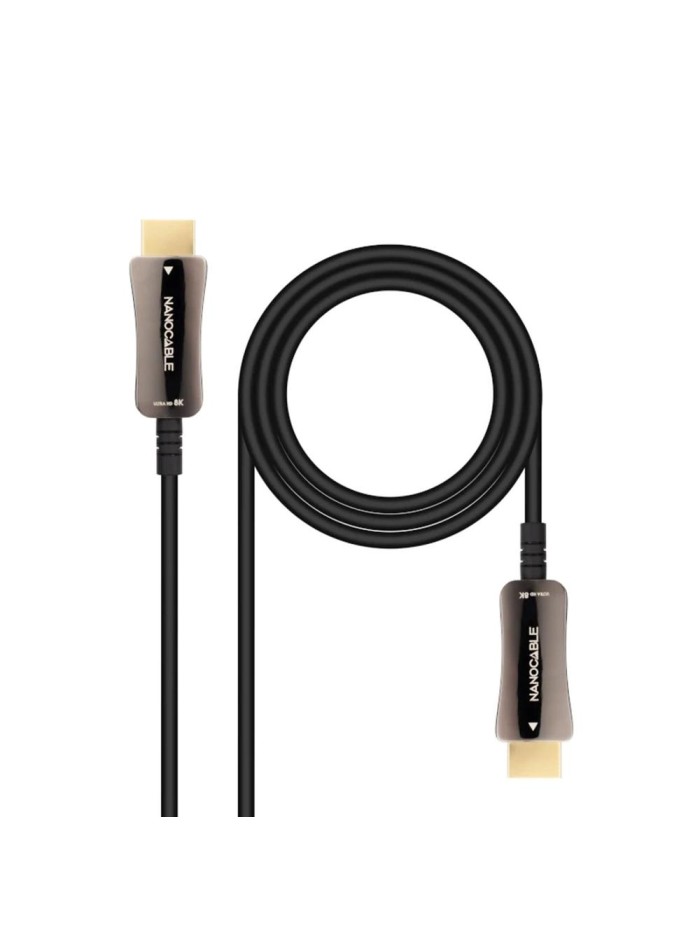 Cable hdmi 8k nanocable 10m - macho - macho fibra optica Cable hdmi 8k nanocable 10m - macho - macho fibra optica