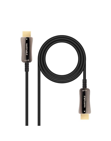 Cable hdmi 8k nanocable 10m - macho - macho fibra optica