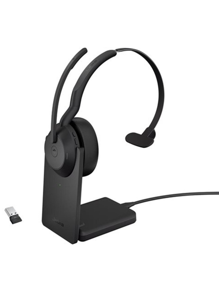 Auriculares jabra evolve2 55 ms inalambrico negro Auriculares jabra evolve2 55 ms inalambrico negro