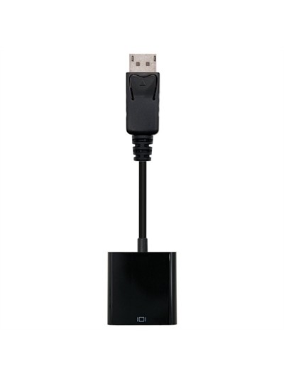 Adaptador displayport a svga nanocable macho - hembra 15cm negro