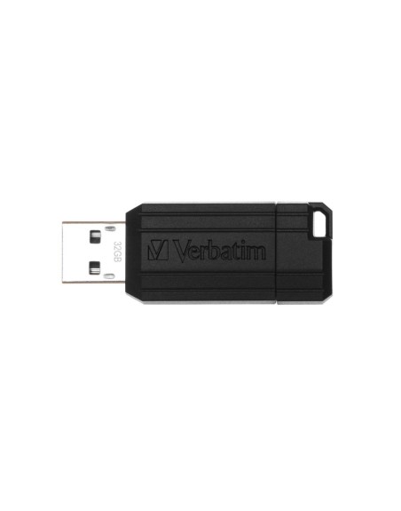 Memoria usb 2.0 verbatim pinstripe 32gb negro