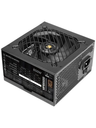 Fuente de alimentacion mars gaming 850w mpb850si extreme silence 80 plus bronze negro